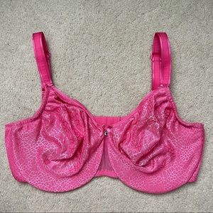 Chantelle C Magnifique Minimizer Underwire Unlined Bra Size 38DDDD Pink